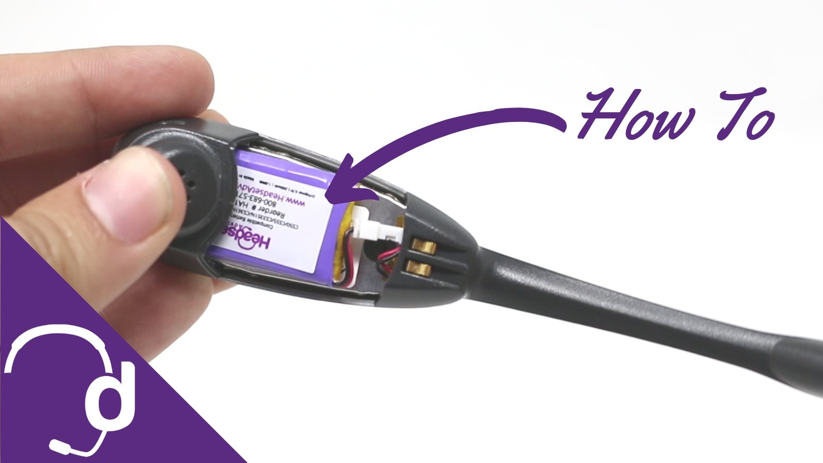 3 Steps To Replace Your Plantronics CS50 And CS55 Headset Battery - Headset Advisor