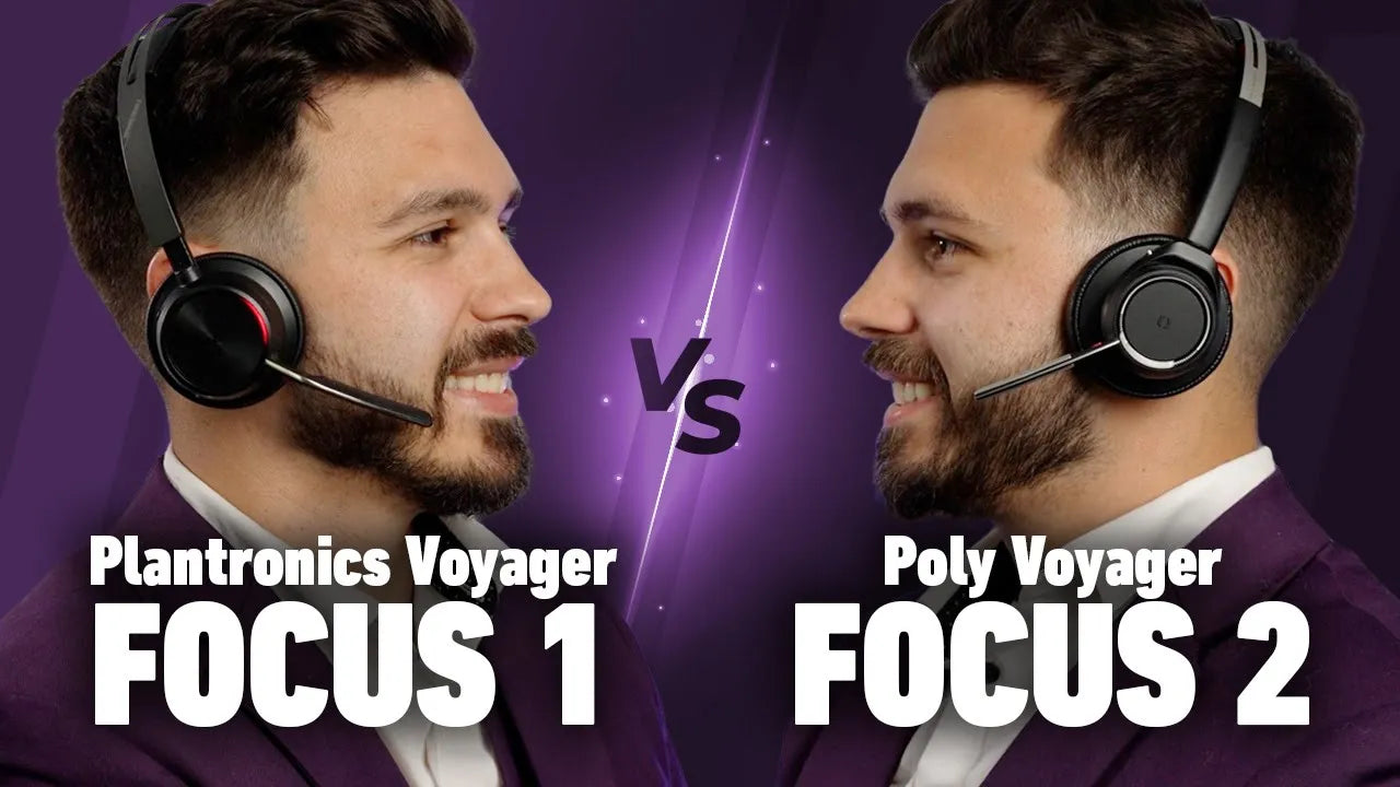 Plantronics Voyager Focus vs. Poly Voyager Focus 2: Microphone Showdown 2025
