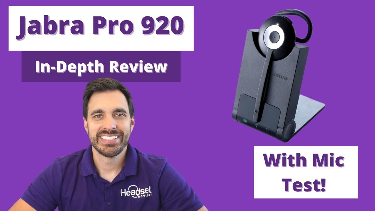 Jabra Pro 920 In Depth Review With Mic Test! VIDEO - Headset Advisor