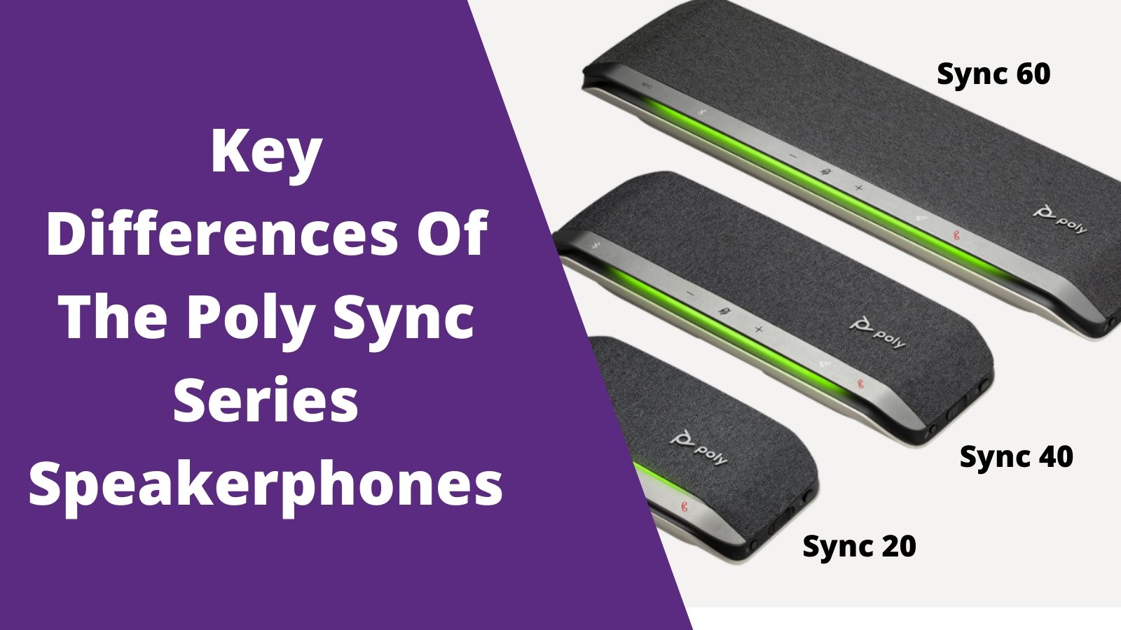 Poly Sync 20, Sync 40 and Sync 60 Speakerphones: What's the Difference? - Headset Advisor