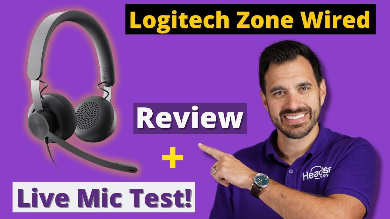 Logitech Zone Wired Headset Review + Mic Test Video - Headset Advisor