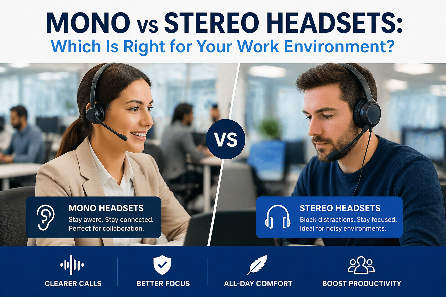 Mono vs Stereo Headsets: Which Is Right for Your Work Environment?
