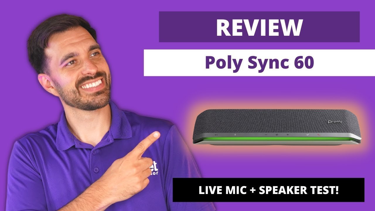 Poly Sync 60 Speakerphone Review + Speaker Test VIDEO