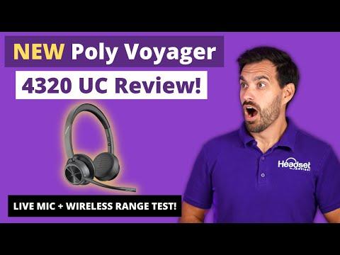 Poly Voyager 4320 UC In Depth Review + Mic Test VIDEO - Headset Advisor