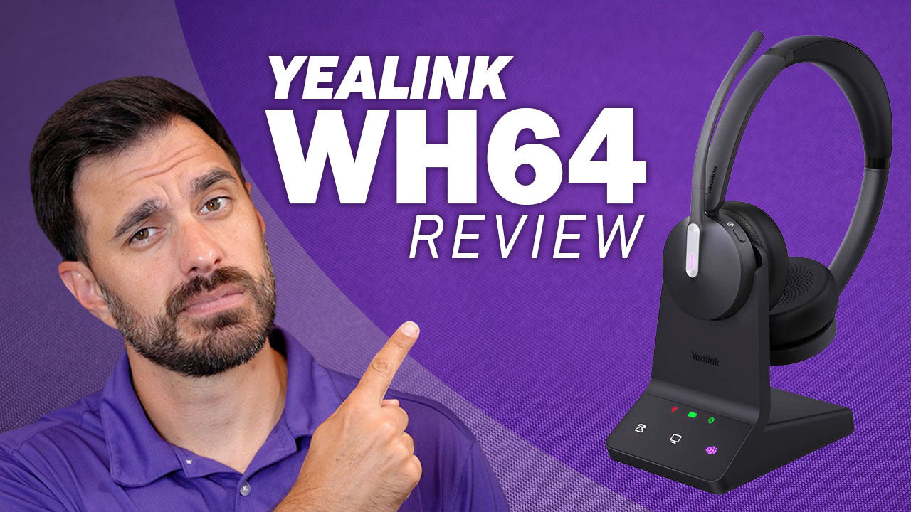 Yealink WH64 DECT + Bluetooth Headset -Ultimate Versatility