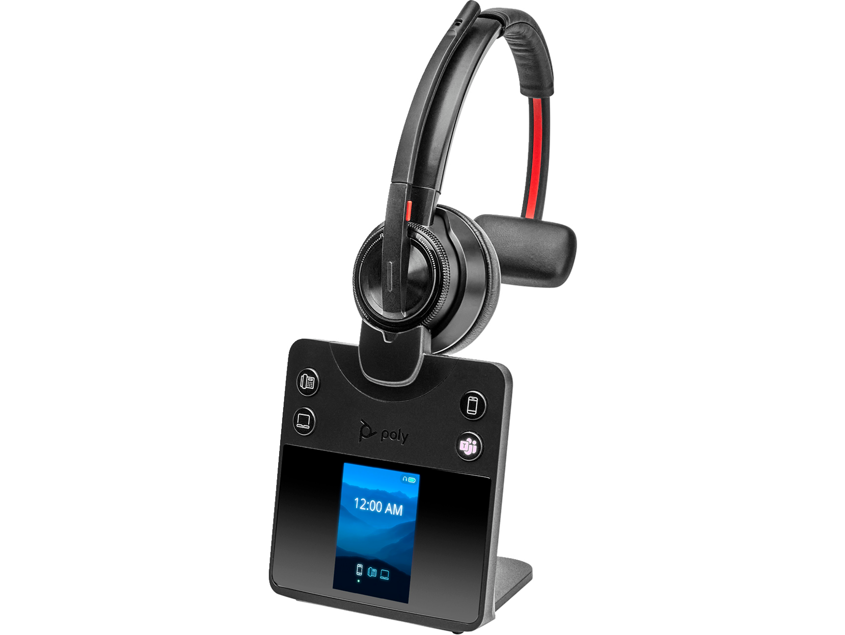 Poly Savi 8410 Office DECT Headset: Phone-Mobile-PC Connectivity