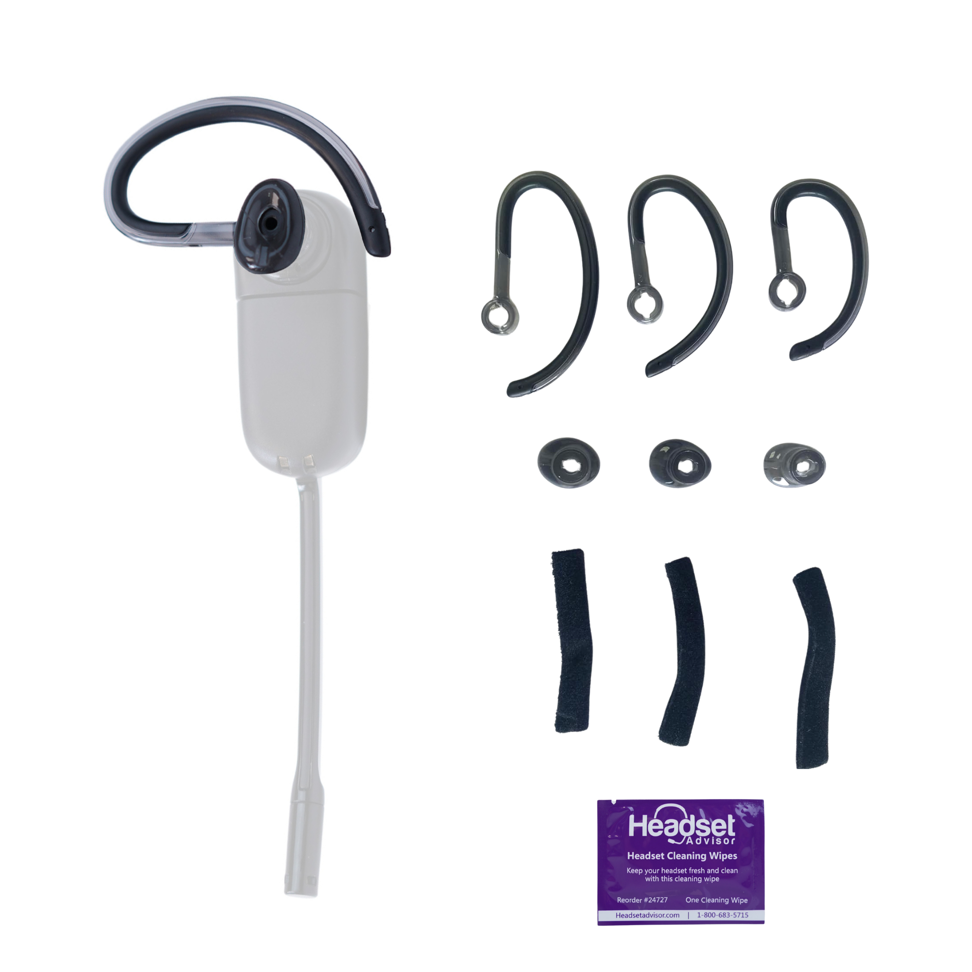 Plantronics Wireless Ear-Hook Headset Savi factory W740-M / 84001-01 w/Accessories