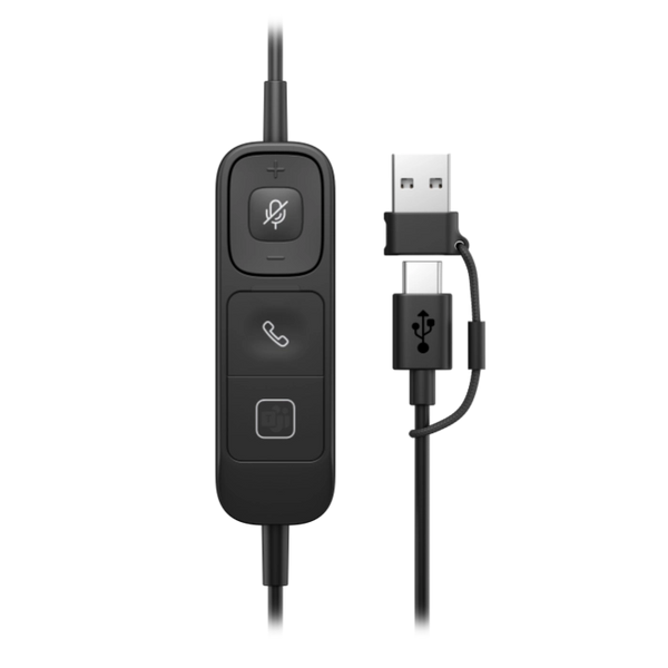 HP Poly Mission 415 Wired USB Mono Headset For Call Center & Office Use