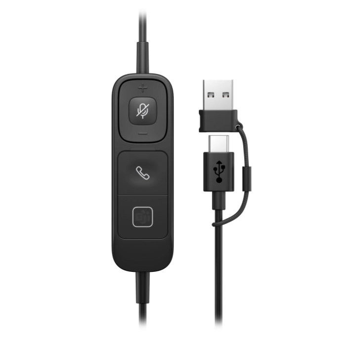 HP Poly Mission 415 Wired USB Mono Headset For Call Center & Office Use