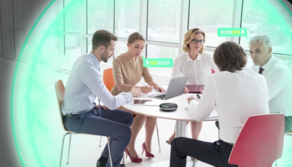 Yealink SP92 Portable Bluetooth Speakerphone With USB Adapters & Ai Noise Cancellation