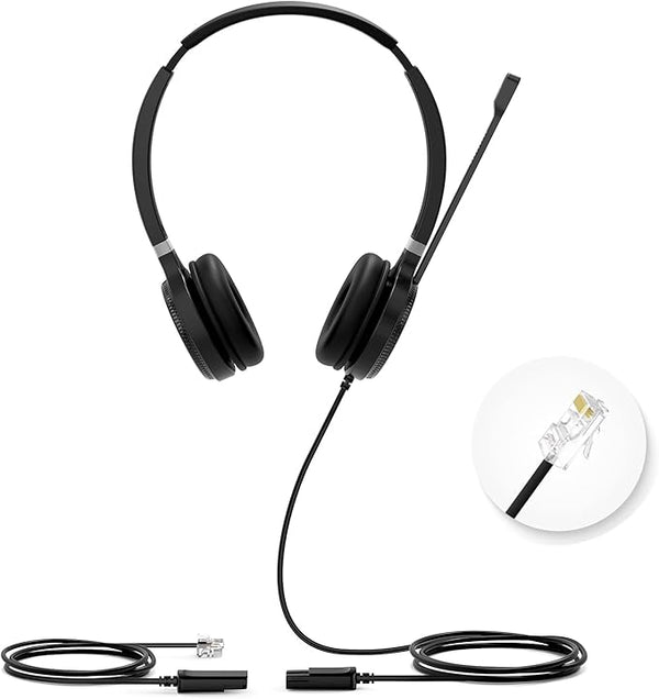 Yealink YHS36 Wired, Quick Disconnect To RJ9 Headset