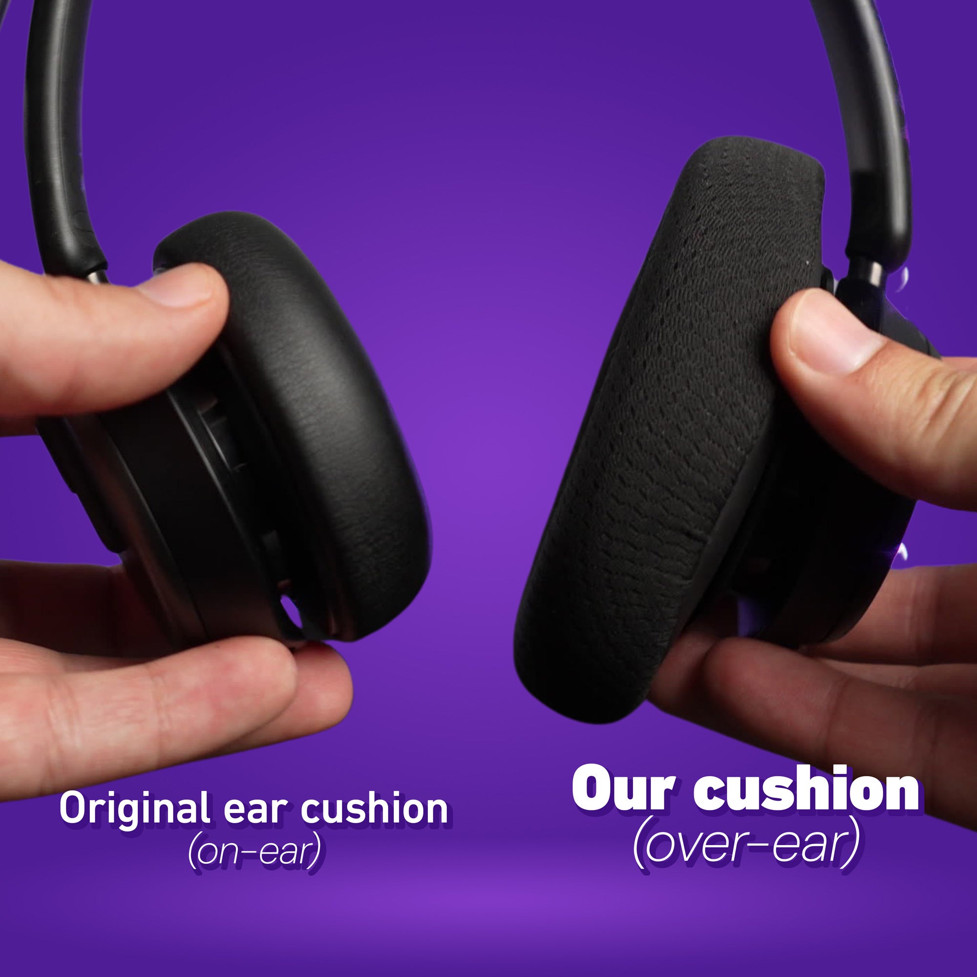 epos impact 1000 on-ear vs over-ear cushions