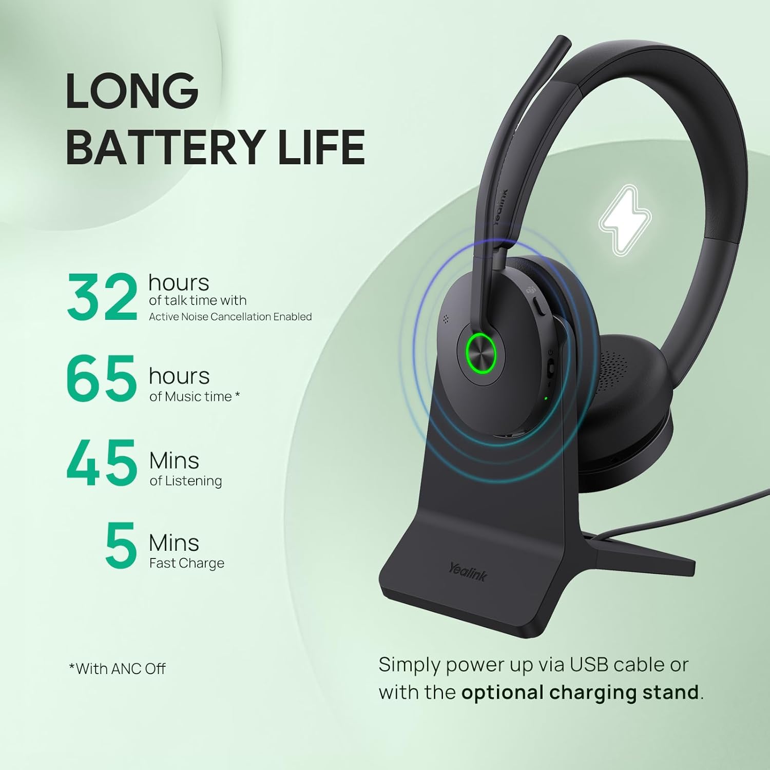 Yealink BH74 Wireless Headset: Crystal-Clear Calls & All-Day Comfort