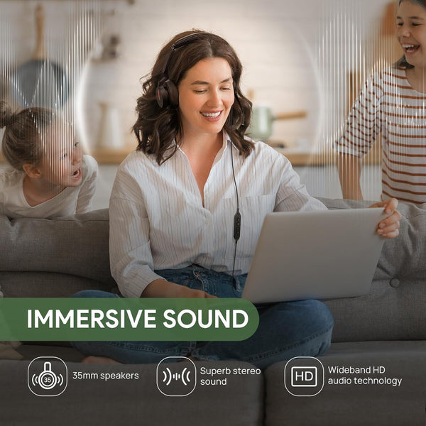 Yealink UH46 Dual Speaker Noise Canceling USB Headset