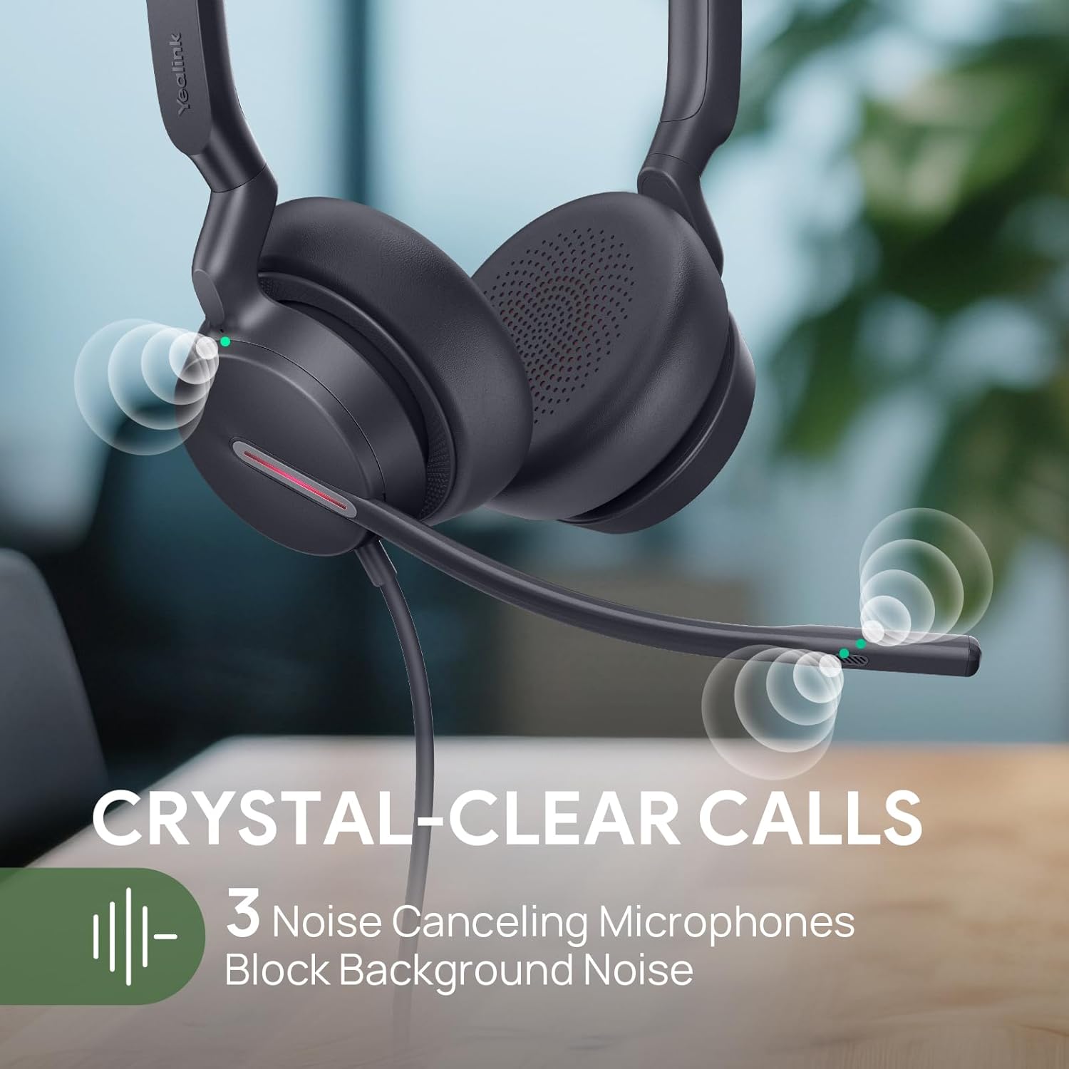 Yealink UH46 Dual Speaker Noise Canceling USB Headset