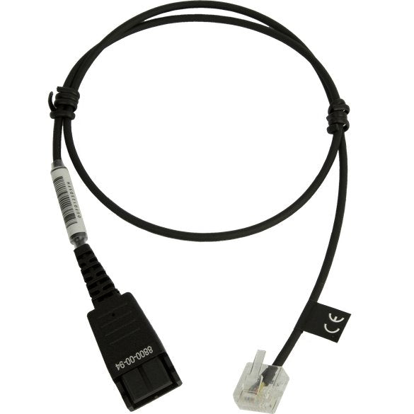 Jabra Cord - QD to Modular RJ - 8800-00-94 - Headset Advisor