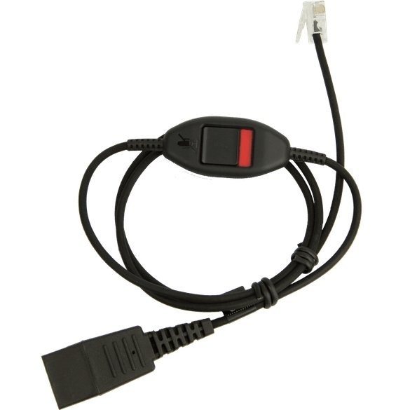 Jabra QD Mute Cord for Link 850 - 8800-01-20 - Headset Advisor