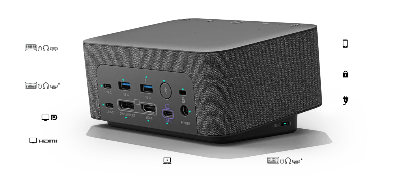 Logitech Logi Dock - All-in-One USB Docking Station with Meeting Controls and Speakerphone - Headset Advisor