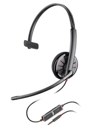 Plantronics Blackwire C215 Single Speaker Wired Headset With 3.5mm Connection - Headset Advisor
