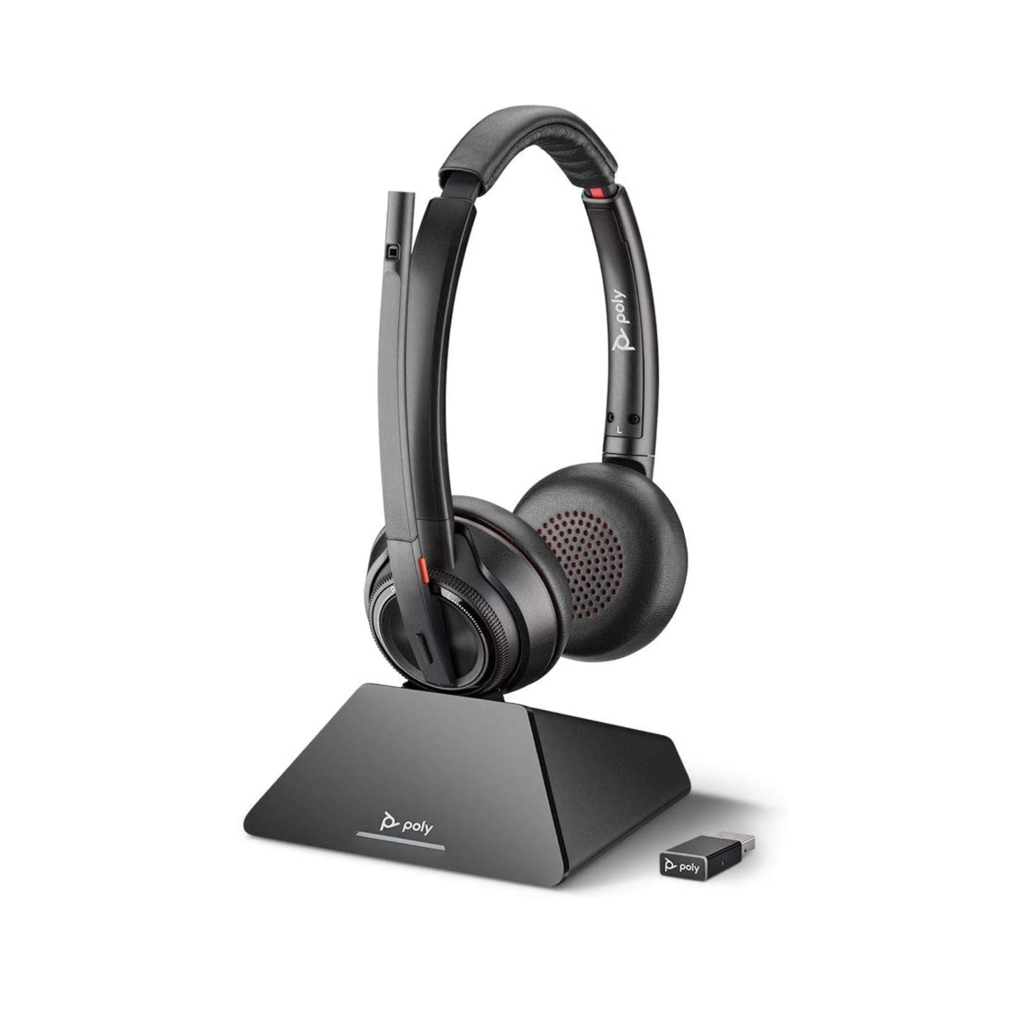 Plantronics Savi 8220 UC Dual Speaker Wireless Headset System For Computer