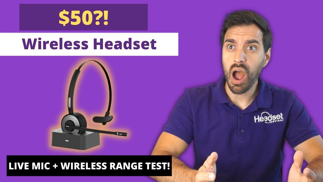 $50.00 Wireless Headset?! - Live Mic & Wireless Range Test VIDEO - Headset Advisor