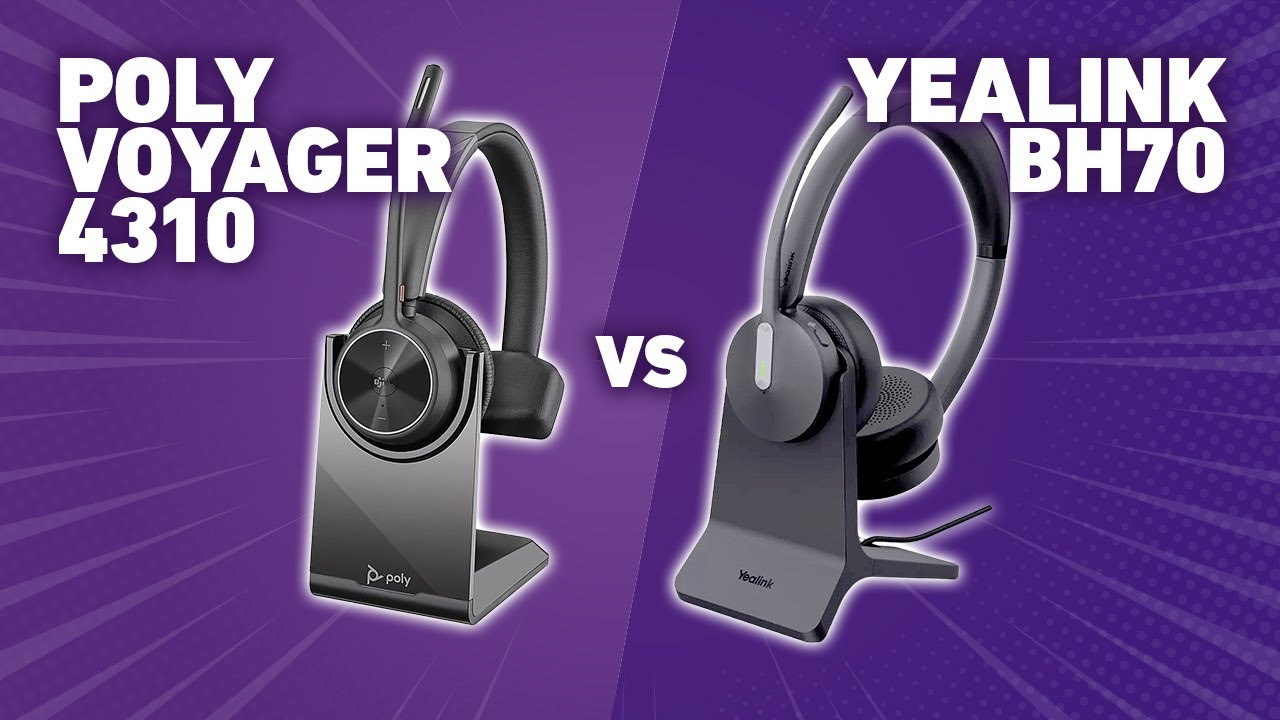 Poly Voyager 4310 vs Yealink BH70 With Mic Tests