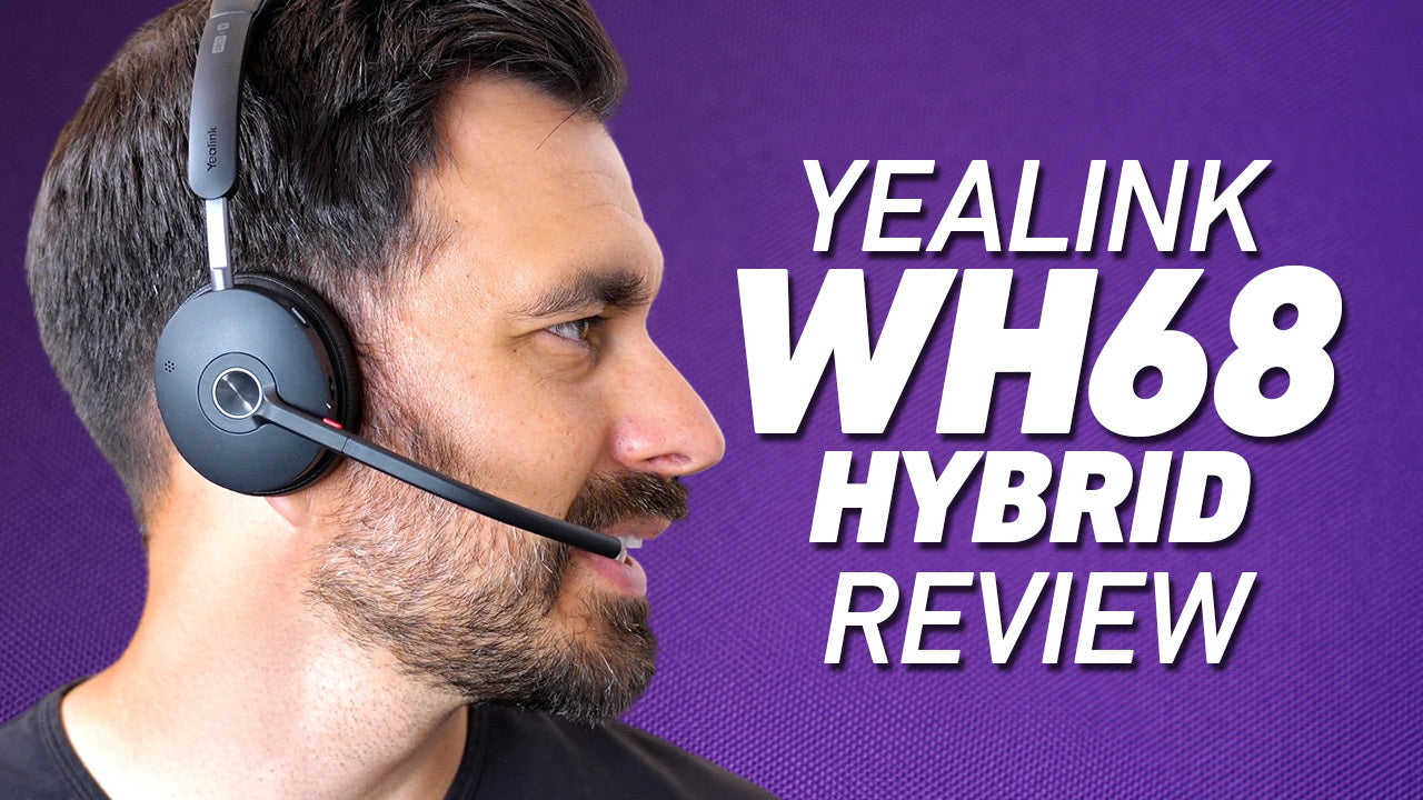 Yealink WH68 Hybrid Wireless Headset: Top Noise-Canceling DECT & Bluetooth for Hybrid Work