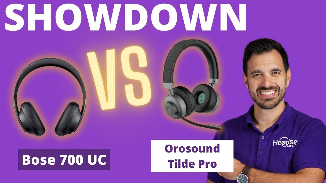 Bose 700 UC Vs. Orosound Tilde Pro Showdown + Mic Test VIDEO - Headset Advisor