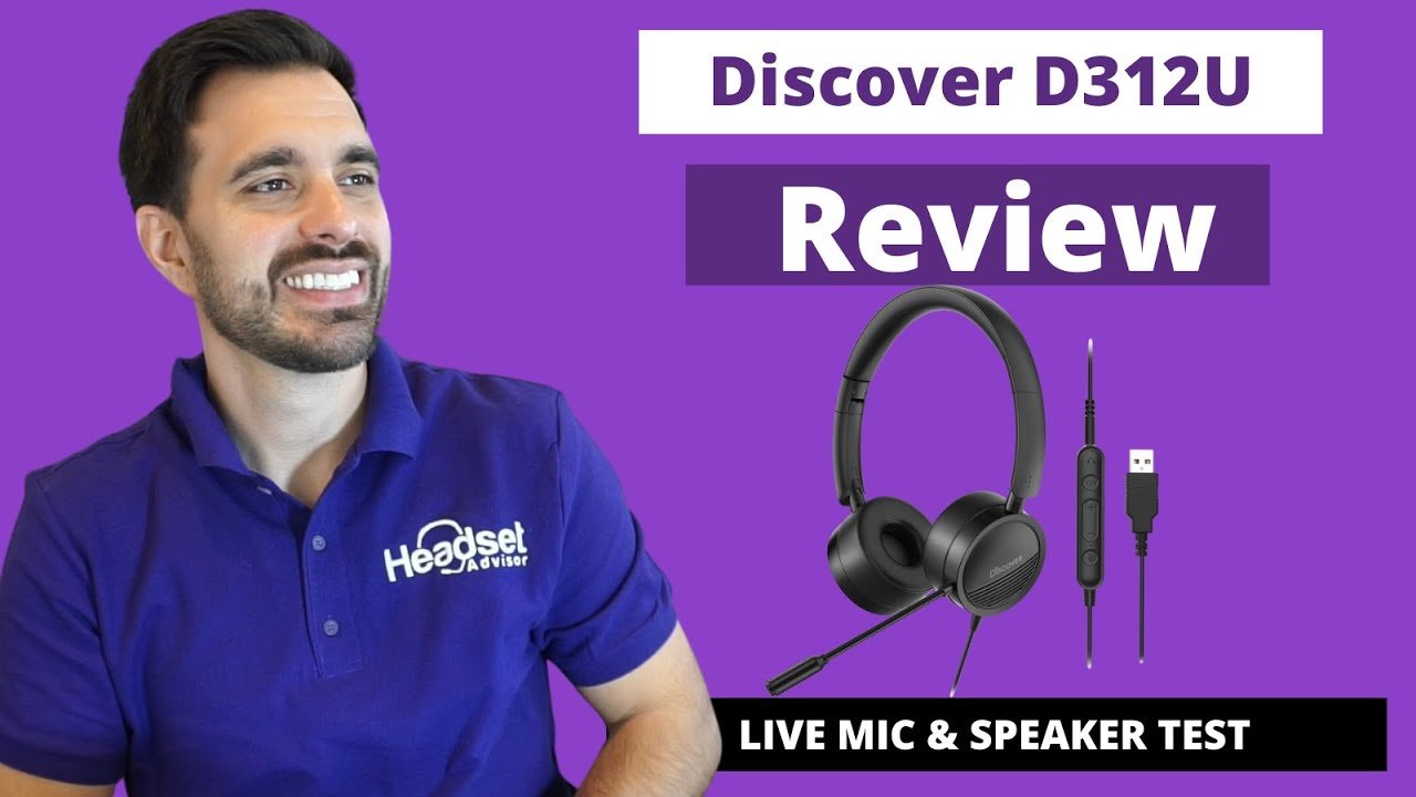 Discover D312U Wired Headset Review With Live Speaker And Mic Test Video - Headset Advisor