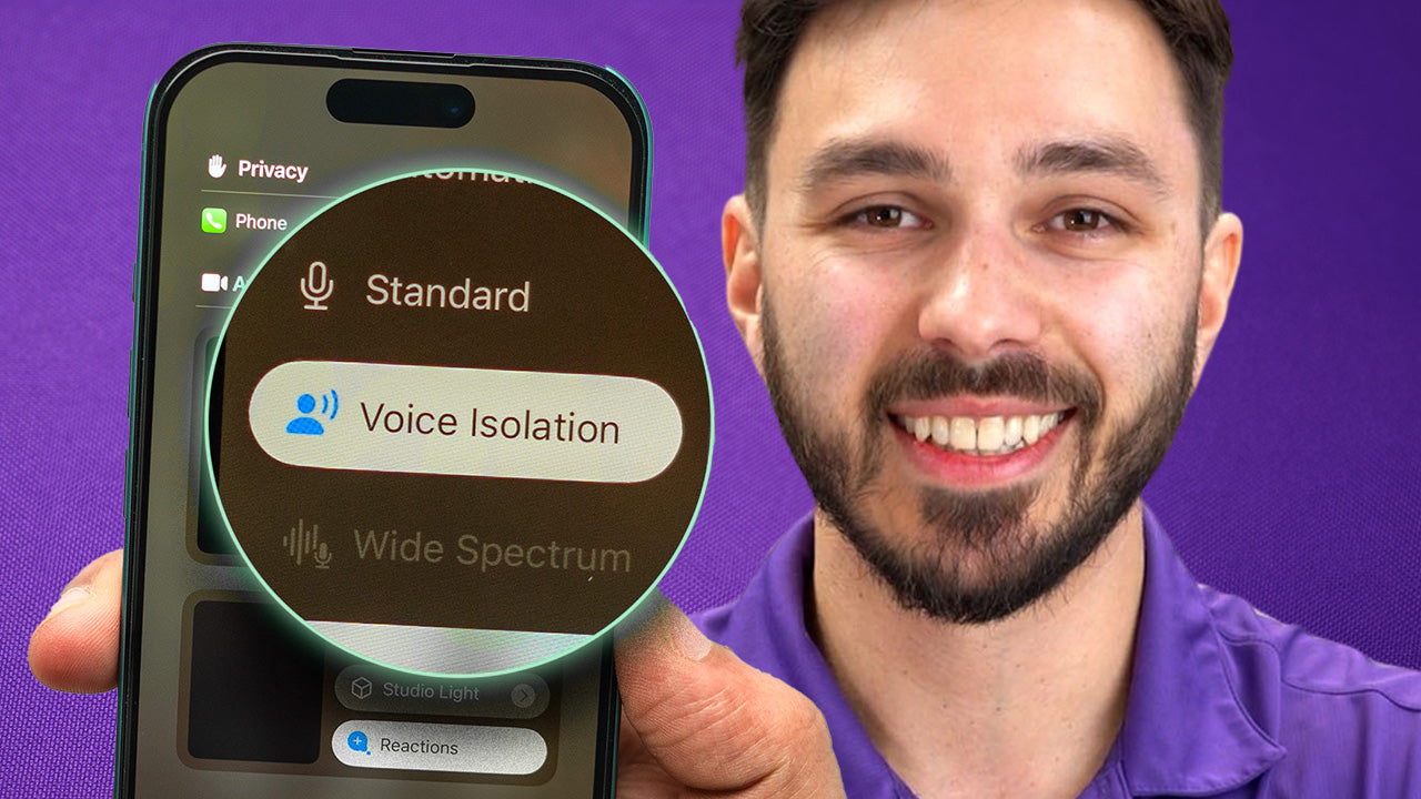 voice isolation iphone