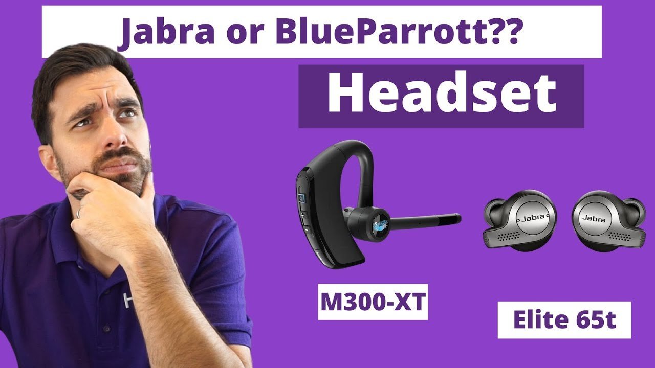 Jabra Elite 65T Vs. BlueParrott M300 XT Bluetooth Headset- Mic & Speaker Test VIDEO - Headset Advisor