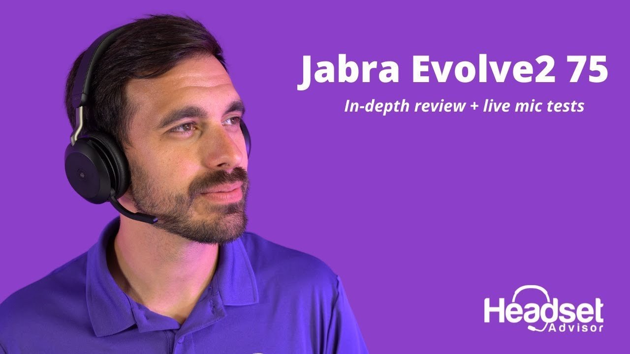 NEW Jabra Evolve2 75 Wireless Headset Review + Mic Test - Headset Advisor
