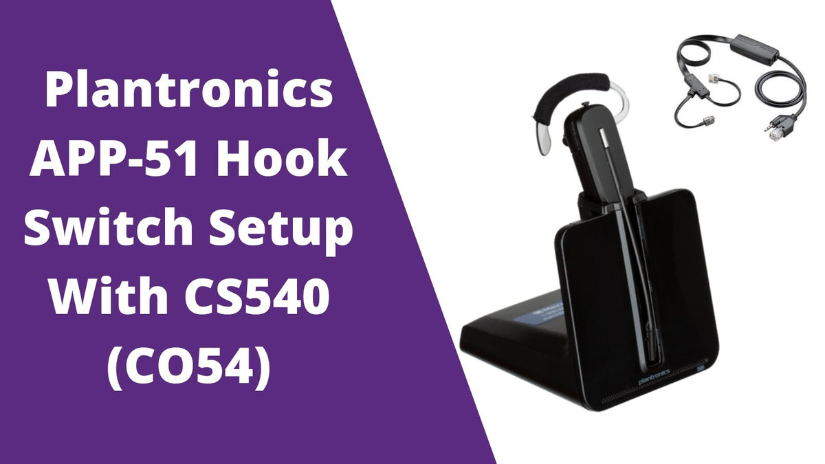 How To Connect Your Plantronics CS540 To A Computer