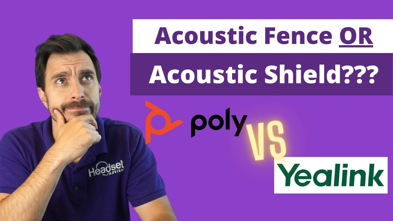 Poly Acoustic Fence Vs. Yealink Acoustic Shield- Live Noise Cancellation Headset Test VIDEO - Headset Advisor