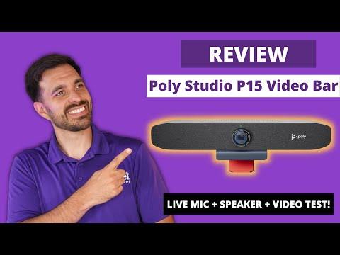 Poly Studio P15 Video Bar Review - LIVE MIC + SPEAKER + VIDEO TEST! - Headset Advisor