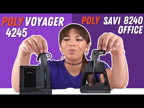 Poly Voyager 4245 Vs. Poly Savi 8240 Office Headset Comparison - Headset Advisor