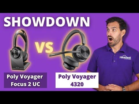 Poly Voyager Focus 2 UC VS. Poly Voyager 4320 - Live Mic Test VIDEO - Headset Advisor