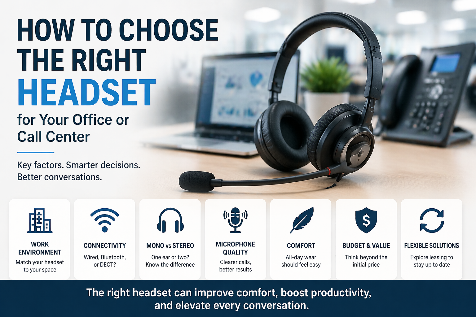 How to Choose the Right Headset for Your Office or Call Center