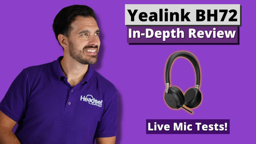 Yealink BH72 Bluetooth Wireless Headset Review + Mic Test VIDEO