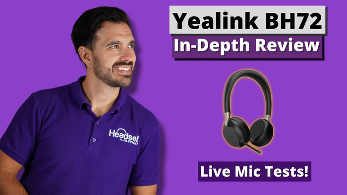 Yealink BH72 Bluetooth Wireless Headset Review + Mic Test VIDEO