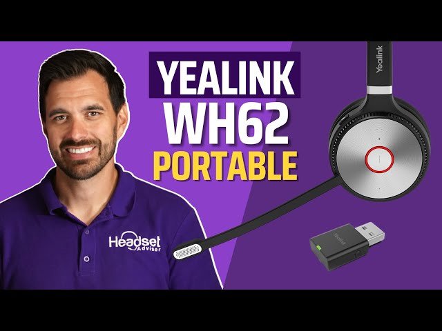 Yealink WH62 Portable DECT Wireless Headset Review + Mic Test Video - Headset Advisor