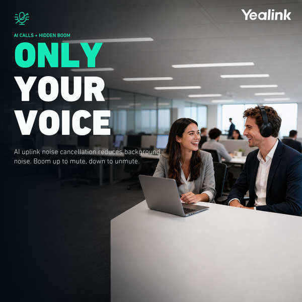 Yealink BH78 Wireless Bluetooth Headset with ANC & Charge stand - item 1208731