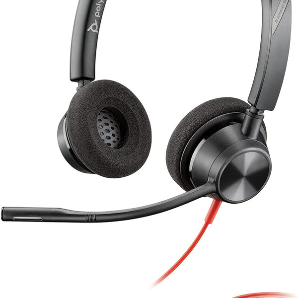 Poly BLACKWIRE 3320 USB-A ヘッドセット Poly Blackwire 3320 Wired Headset: Comfort & Professional Sound