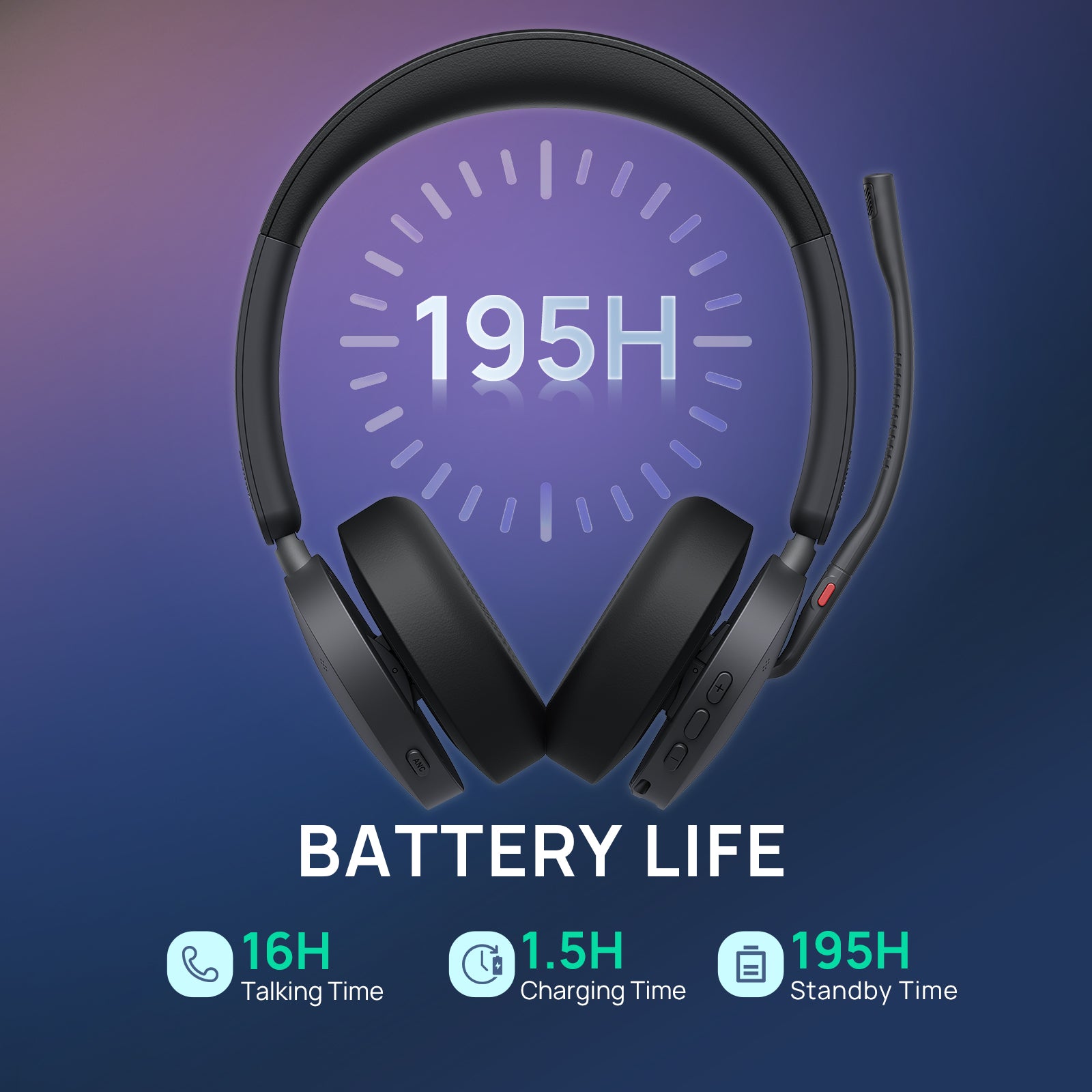 Yealink HA68 Pro Wireless DECT Headset with Touchscreen Base (Coming End of August)