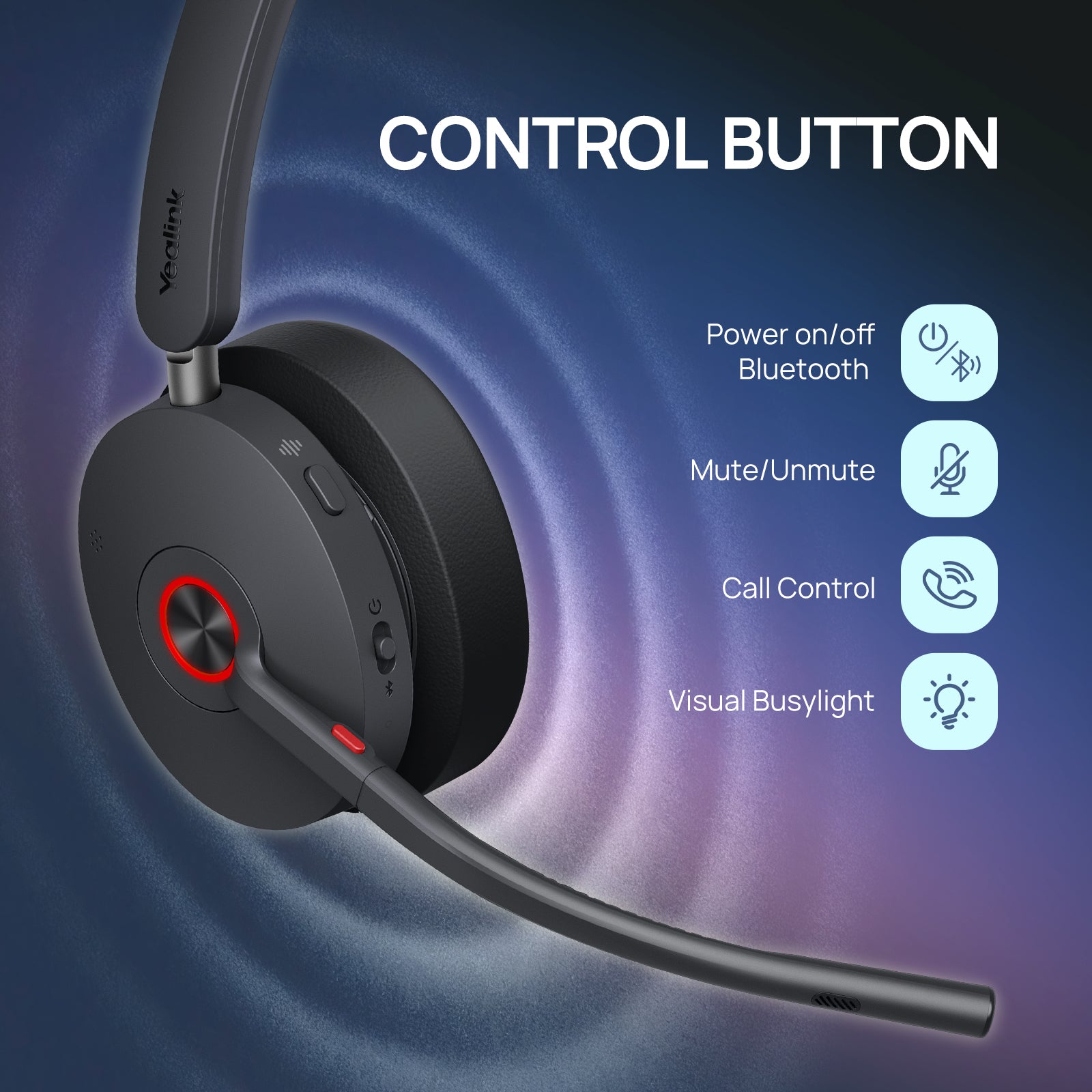 Yealink HA68 Pro Wireless DECT Headset with Touchscreen Base (Coming End of August)