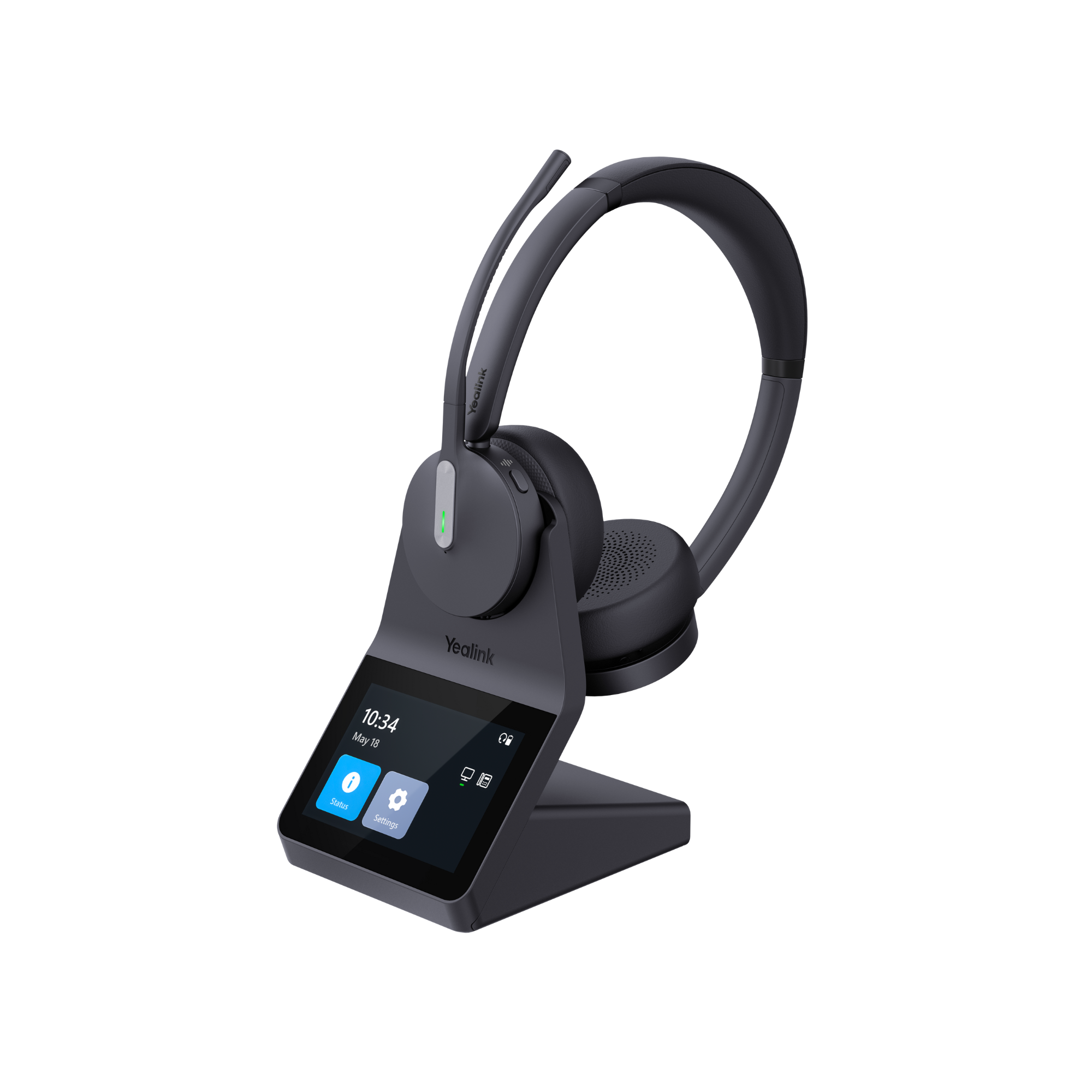 Yealink HA64 Pro Wireless DECT & Bluetooth Headset with Touch Screen for Office, Home, Desk Phone, Computer, Smartphone