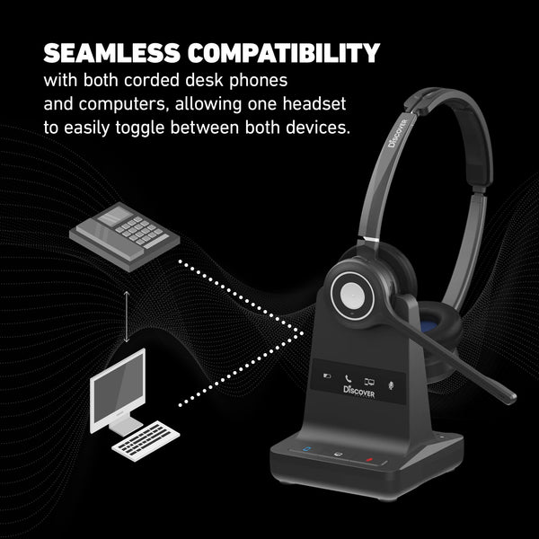 Discover Adapt 30: Noise Cancelling DECT Wireless Headset