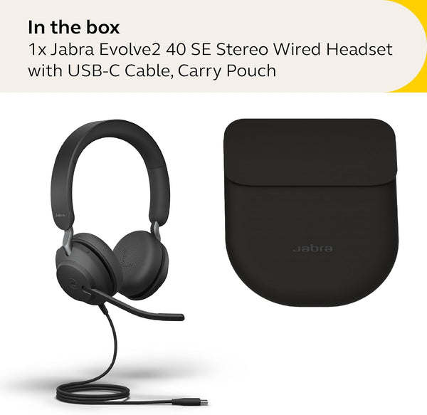 Jabra Evolve2 40 SE Stereo USB Wired Headset