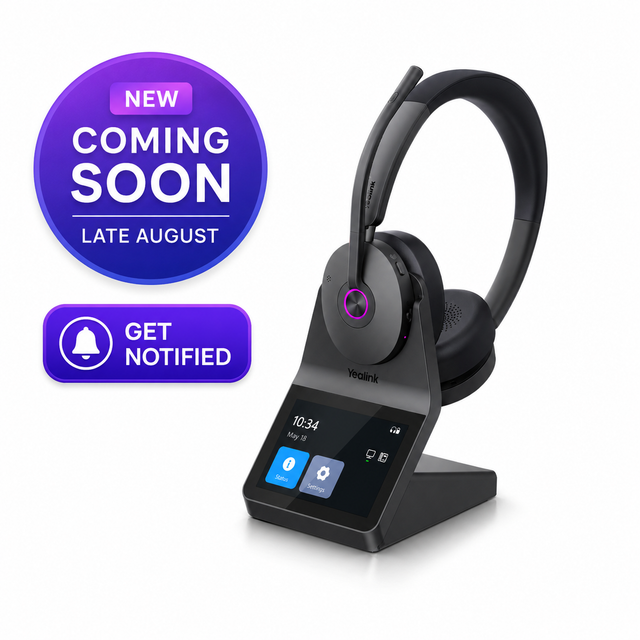 Yealink HA68 Pro Wireless DECT Headset with Touchscreen Base (Coming End of August)