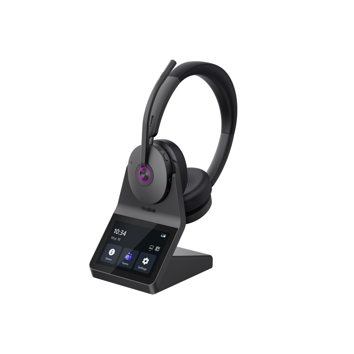 Yealink HA68 Pro Wireless DECT Headset with Touchscreen Base